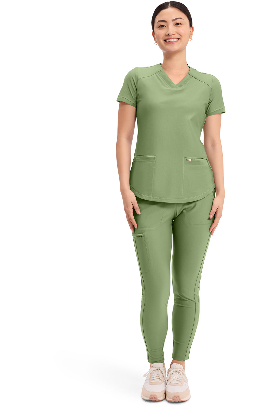 Cherokee Form V-Neck Scrub Top – Ultra Stretch Women's Scrub Top Cherokee Form