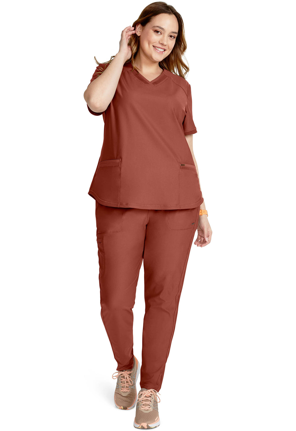 Cherokee Form V-Neck Scrub Top – Ultra Stretch Women's Scrub Top Cherokee Form
