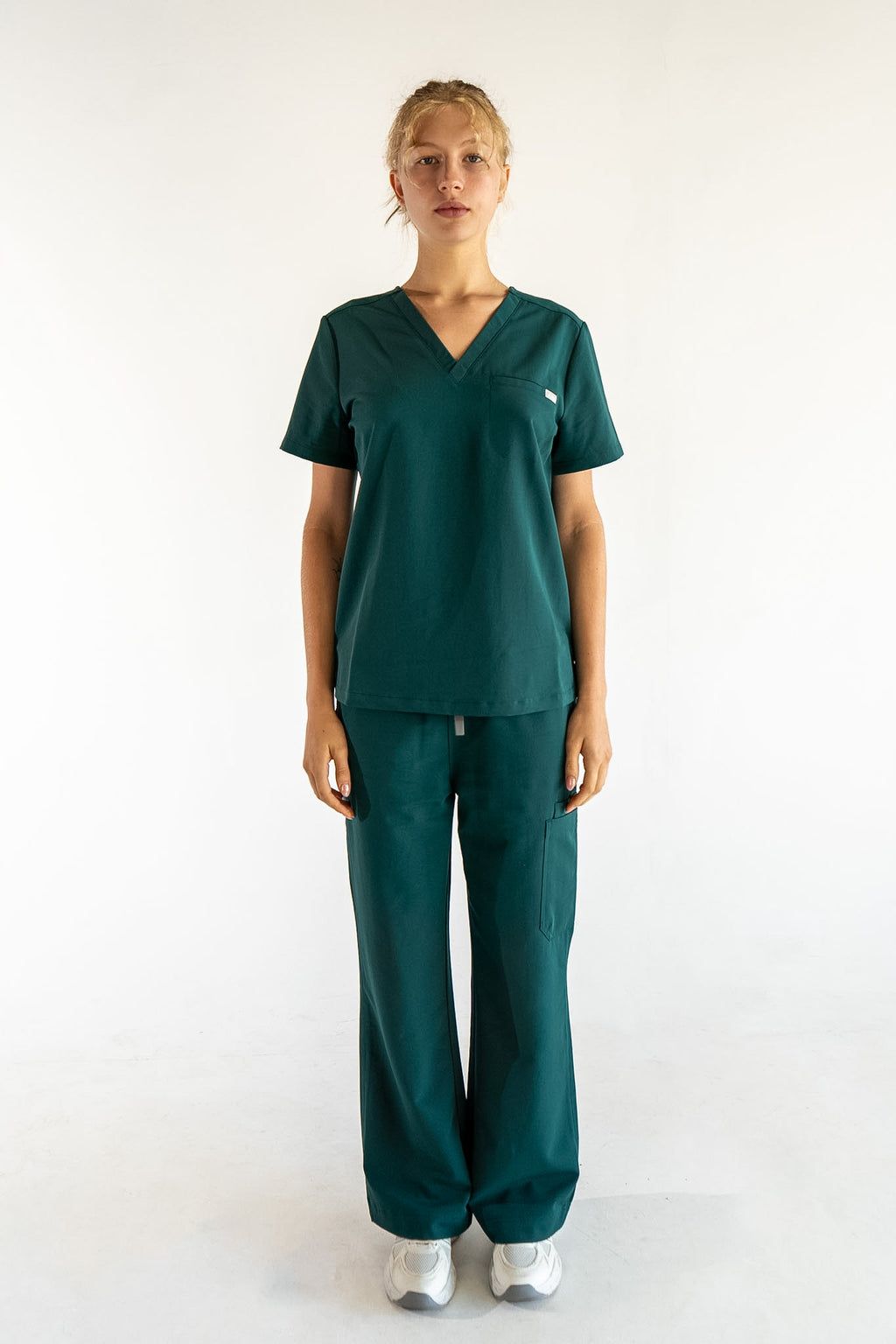 ACE High-Waisted Wide Leg Scrub Pants