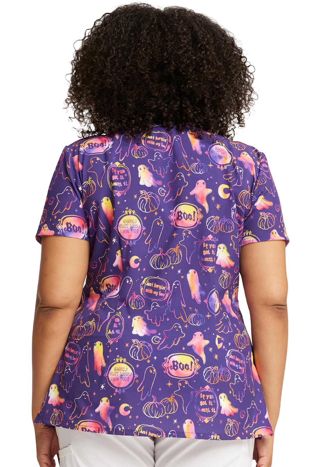 Dickies | V-Neck Holiday Scrub Top Women's Holiday Print Top Dickies Prints   