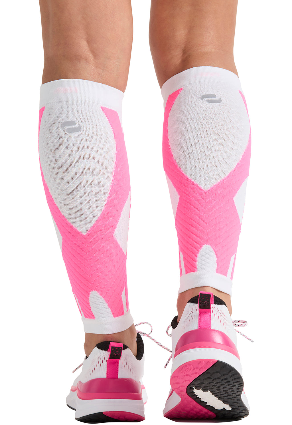 White Shocking Pink - Compression Calf Sleeve Compression Calf Sleeve Cherokee Legwear