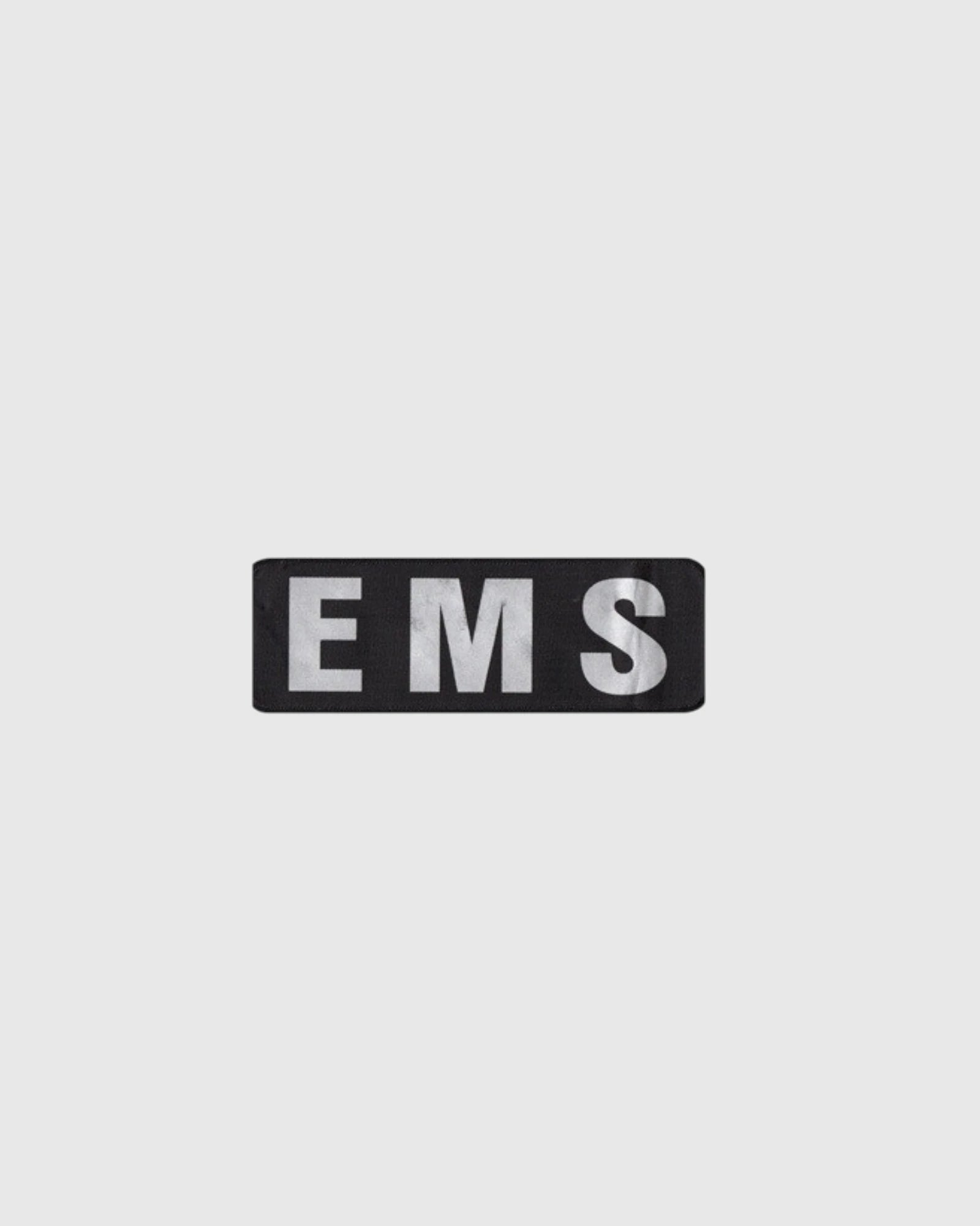 EMS Black and Silver Reflective Small Patch
