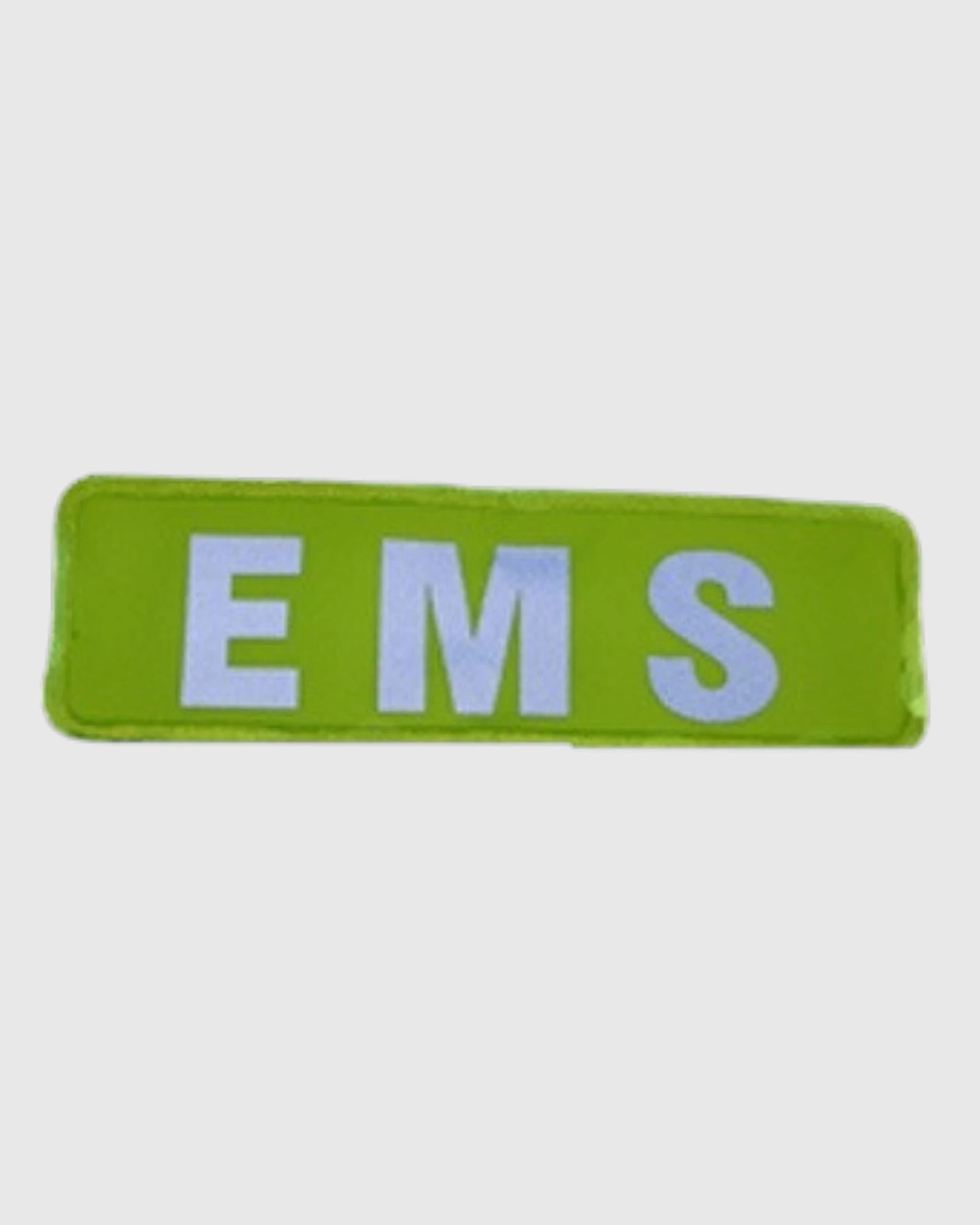 EMS Lime Yellow and Silver Reflective Patch Large