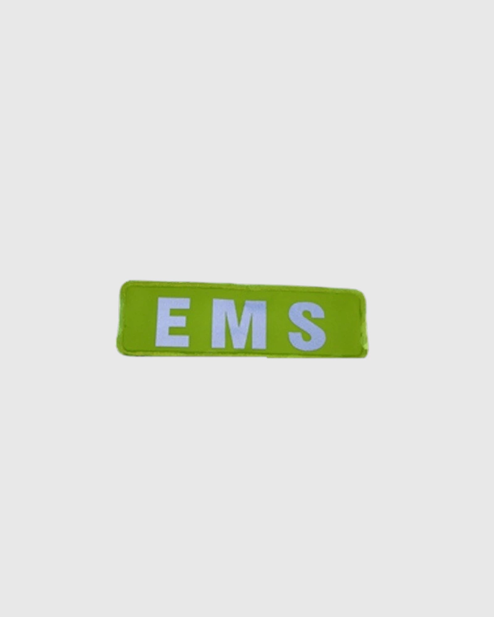 EMS Lime Yellow and Silver Reflective Patch Small