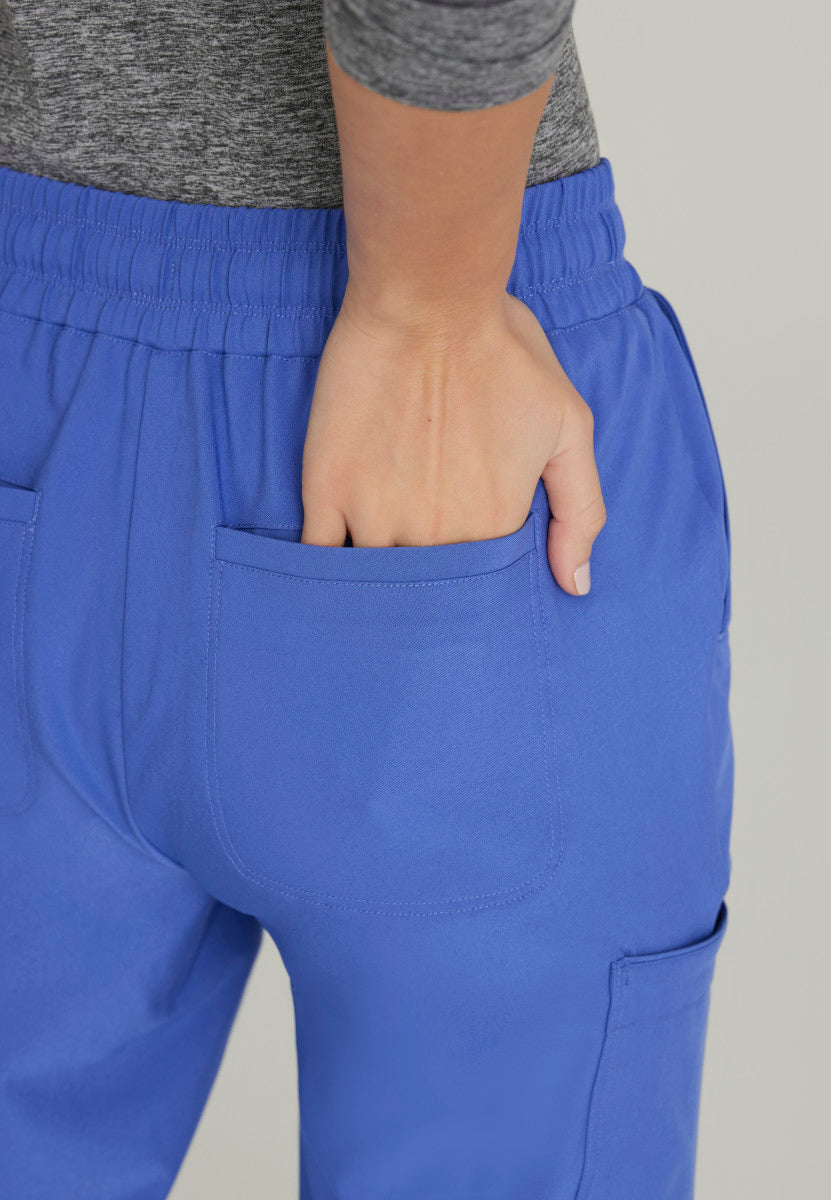 Terra 6-Pocket Mid-Rise Jogger Scrub Pant Women's Scrub Jogger Grey's Anatomy Evolve