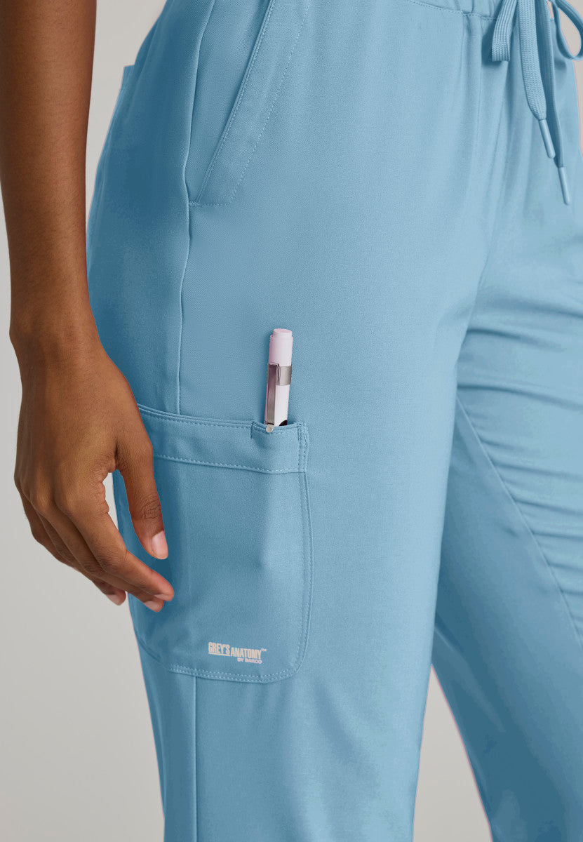 Terra 6-Pocket Mid-Rise Jogger Scrub Pant Women's Scrub Jogger Grey's Anatomy Evolve
