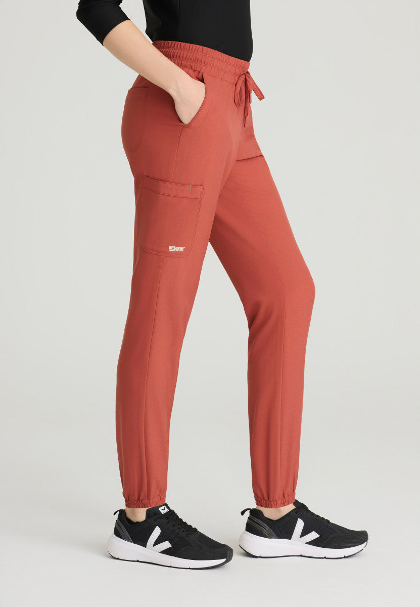 Terra 6-Pocket Mid-Rise Jogger Scrub Pant Women's Scrub Jogger Grey's Anatomy Evolve