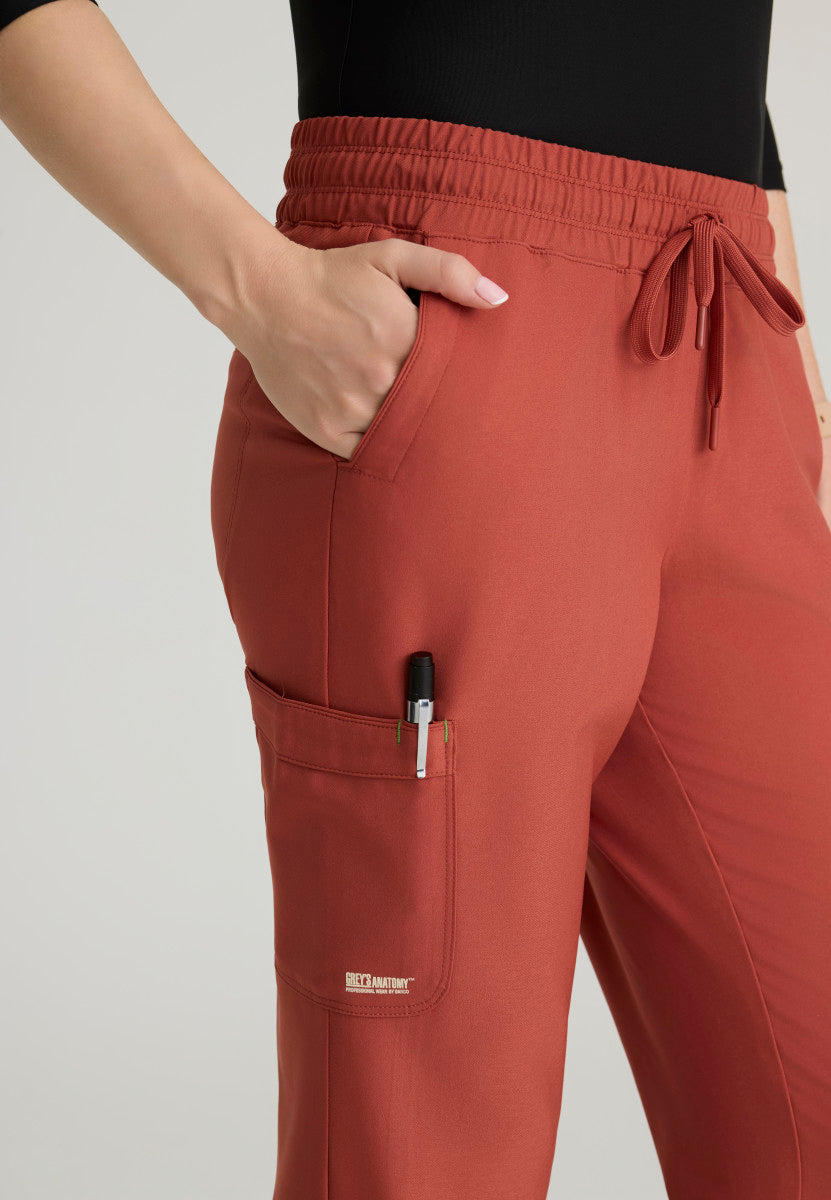 Terra 6-Pocket Mid-Rise Jogger Scrub Pant Women's Scrub Jogger Grey's Anatomy Evolve