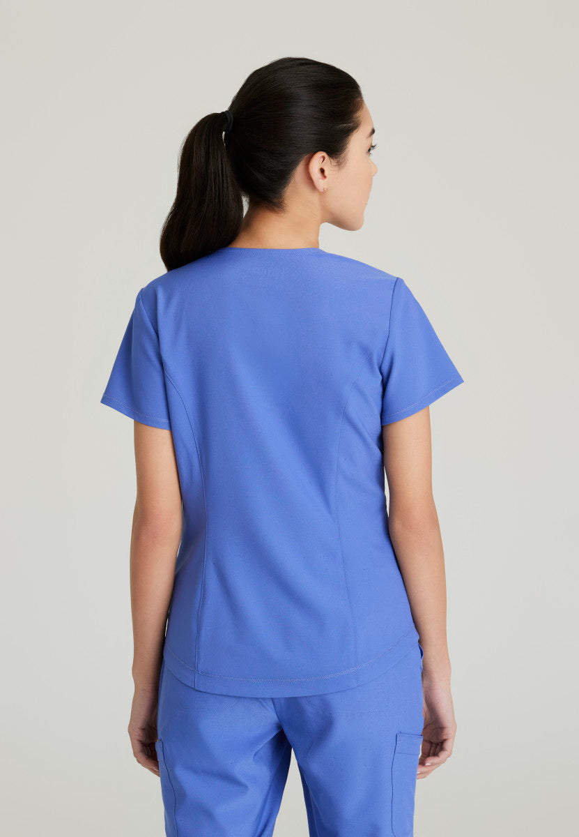 Rhythm 2-Pocket Scrub Top Women's Scrub Top Grey's Anatomy Evolve