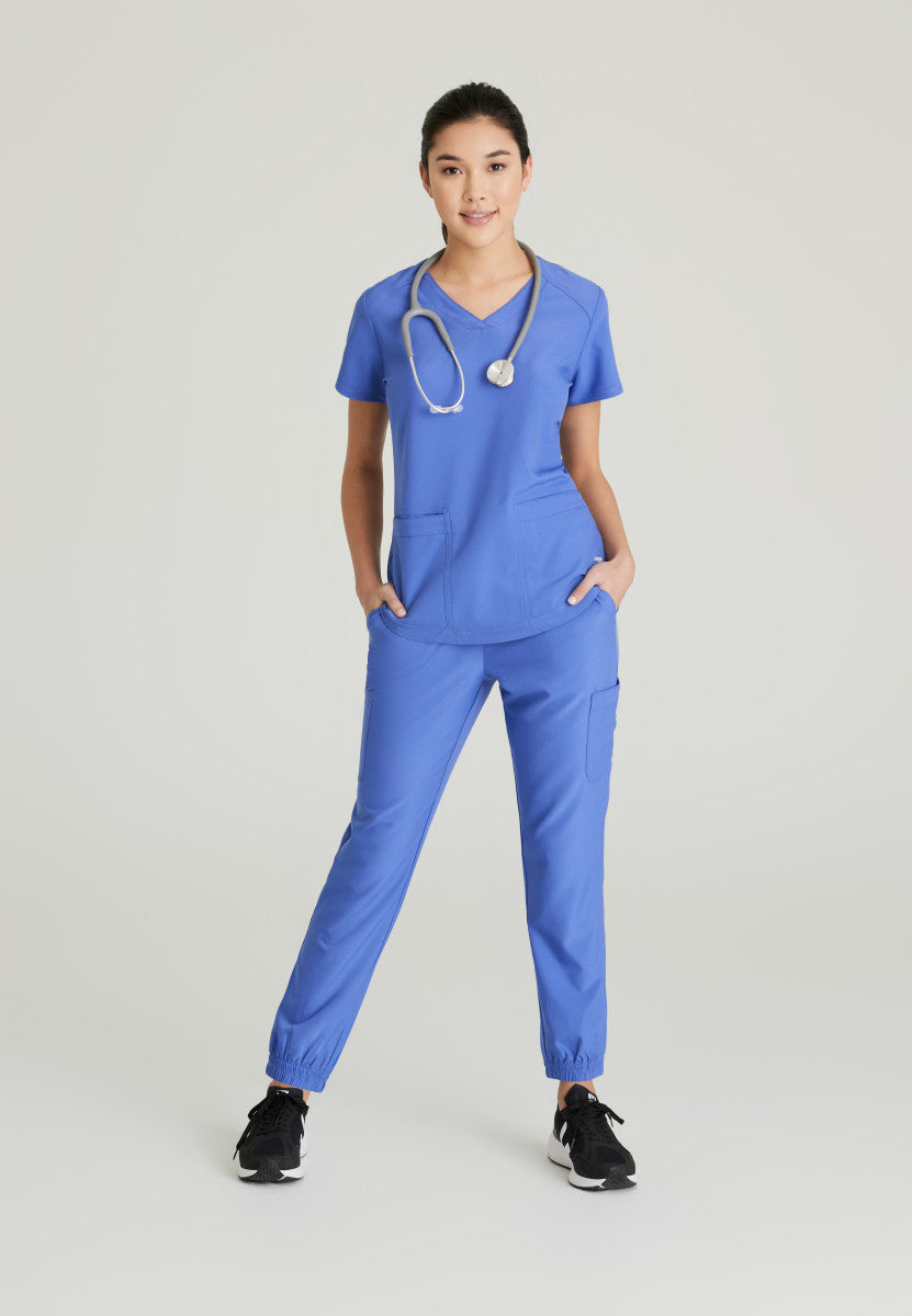 Grey's Anatomy Evolve | Rhythm 2-Pocket Scrub Top Women's Scrub Top Grey's Anatomy Evolve   