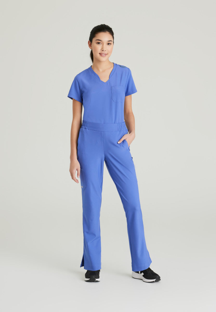 Grey's Anatomy Evolve | Sway 1-Pocket Banded V-Neck Scrub Top Women's Scrub Top Grey's Anatomy Evolve   