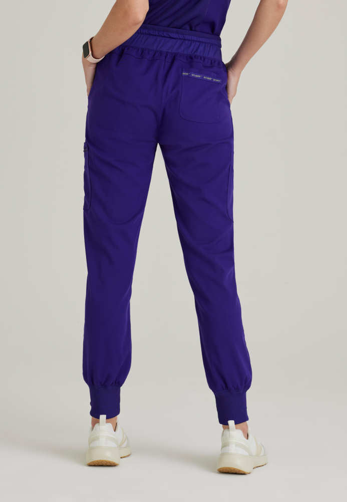 Carly 7-Pocket Mid-Rise Jogger Scrub Pant Women's Scrub Jogger Grey's Anatomy