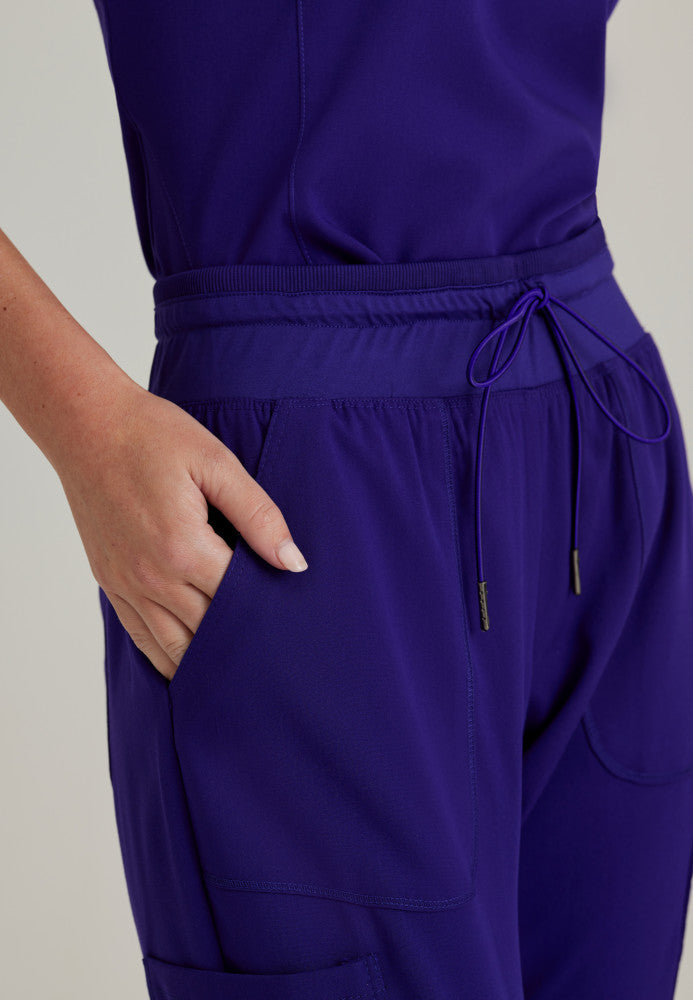 Carly 7-Pocket Mid-Rise Jogger Scrub Pant Women's Scrub Jogger Grey's Anatomy