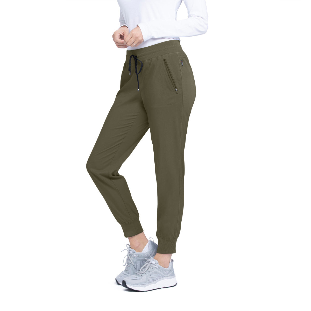 Petite Eden 5-Pocket Mid-Rise Jogger Scrub Pant Women's Petite Scrub Jogger Grey's Anatomy