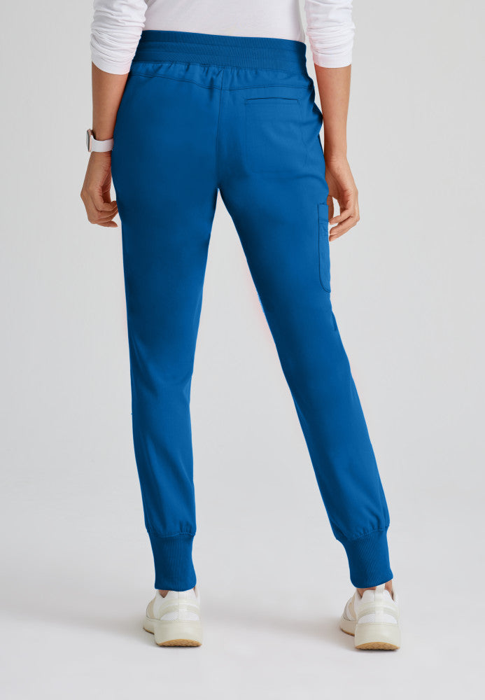 ave Women's Jogger-Style Scrub Pants Caribbean Blue Size 2XL Tall
