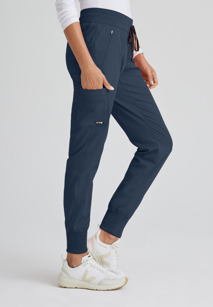 FIGS Zamora Jogger Style Scrub Pants for Women - Navy, Medium Tall