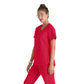 Grey's Anatomy - Emma Scrub Top in Seasonal Colors Women's Scrub Top Grey's Anatomy Spandex Stretch Red Scarlet XXS 