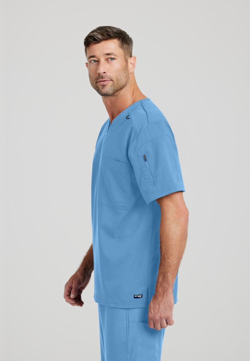 Grey's Anatomy | Murphy 2-Pocket V-Neck Men's Scrub Top Men's Scrub Top Grey's Anatomy   