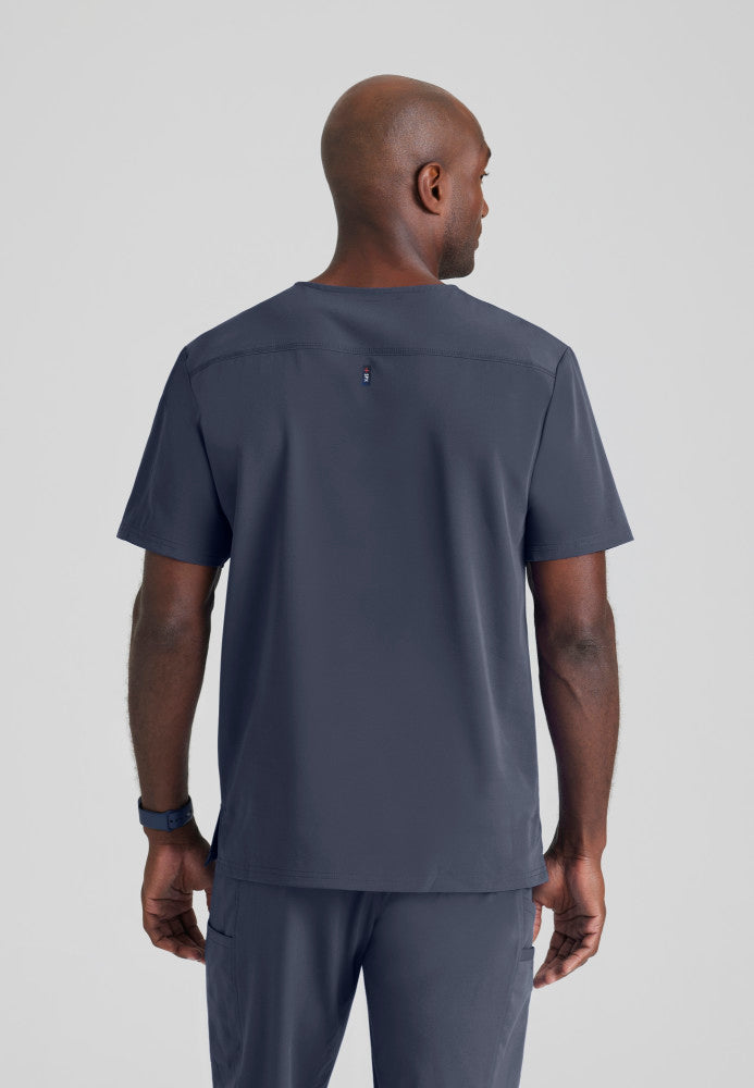 Murphy 2-Pocket V-Neck Men's Scrub Top Men's Scrub Top Grey's Anatomy Spandex Stretch