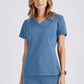 Grey's Anatomy | Capri 2-Pocket Hourglass V-Neck Scrub Top Women's Scrub Top Grey's Anatomy Ciel Blue XXS 