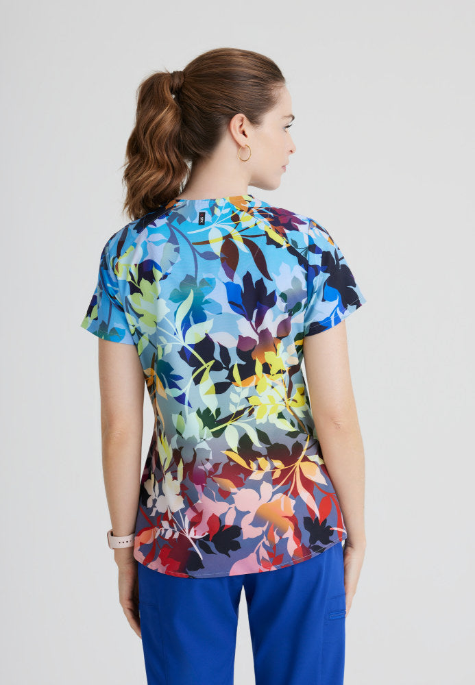 Ella Print Scrub Top Women's Print Scrub Top Grey's Anatomy