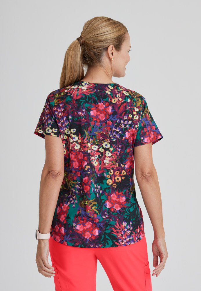 Ella Print Scrub Top Women's Print Scrub Top Grey's Anatomy