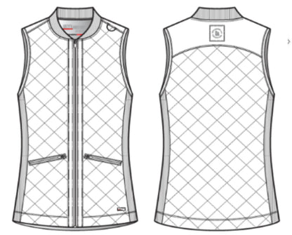 Cristina 2-Pocket Quilted Scrub Vest Women's Scrub Vest Grey's Anatomy