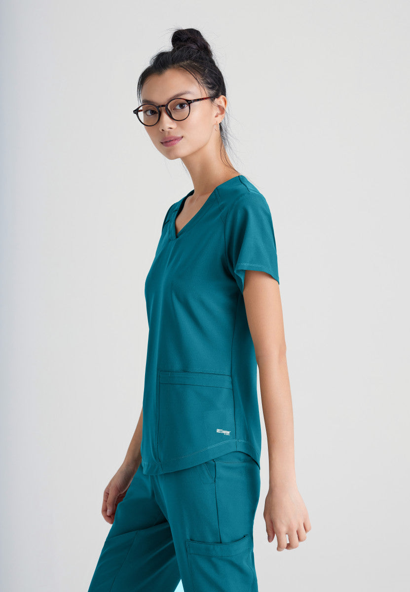 Rhythm Scrub Top | Sudbury Campus Women's Scrub Top Grey's Anatomy Evolve   