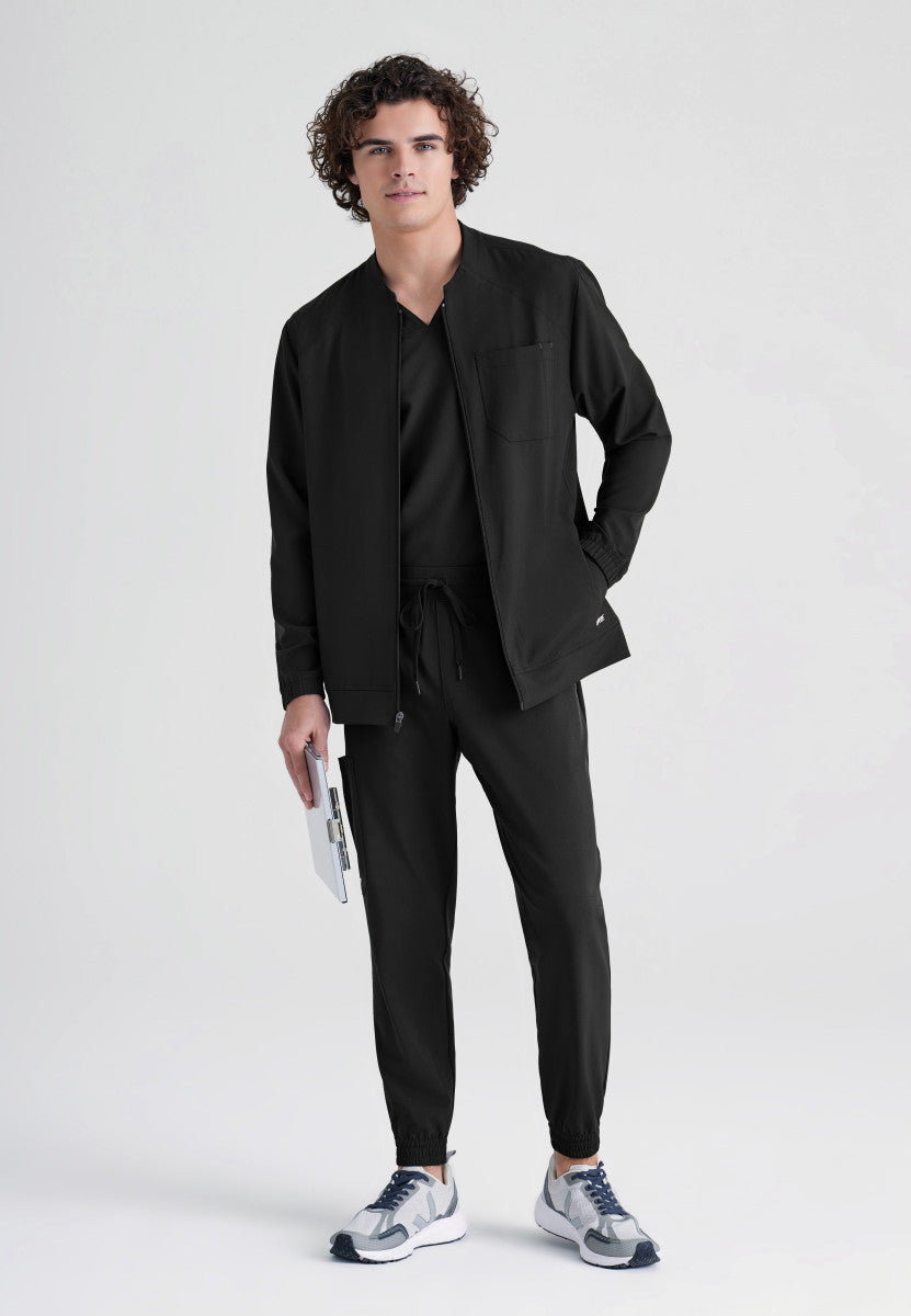 Cycle 3-Pocket Stand-Up Collar Men's Scrub Jacket Men's Scrub Jacket Grey's Anatomy Evolve