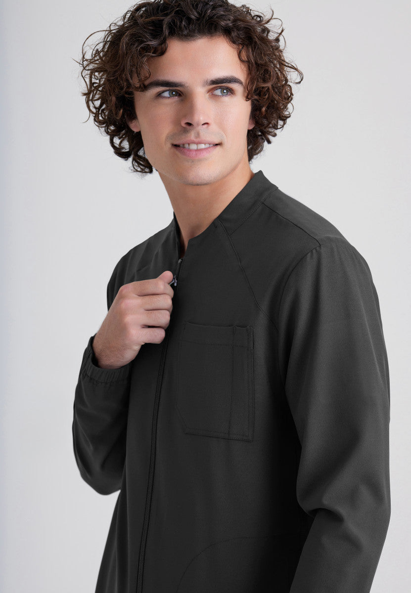 Cycle 3-Pocket Stand-Up Collar Men's Scrub Jacket Men's Scrub Jacket Grey's Anatomy Evolve