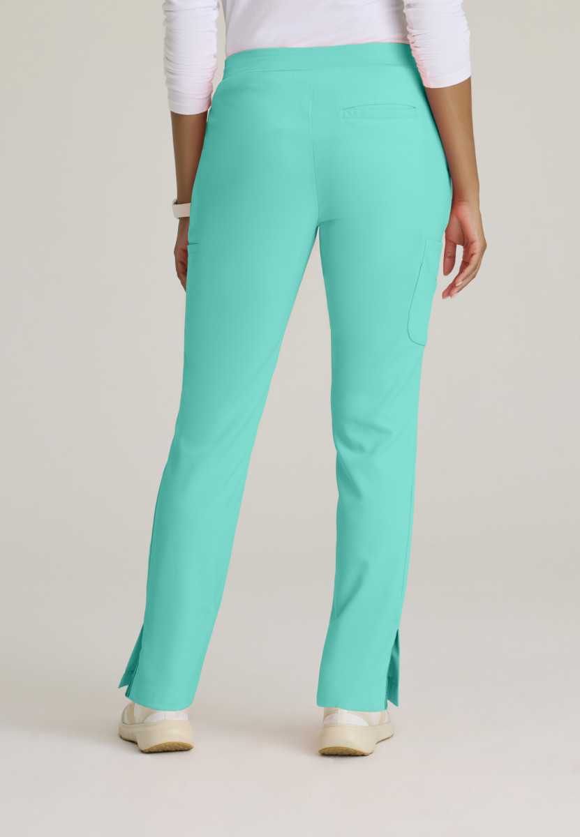 Serena Double Cargo Tapered Scrub Pants - Alpine Aqua Women's Scrub Pant Grey's Anatomy Spandex Stretch