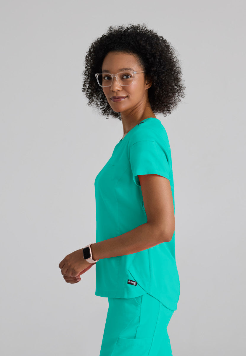 Grey's Anatomy - Haut Capri rentré dans une blouse