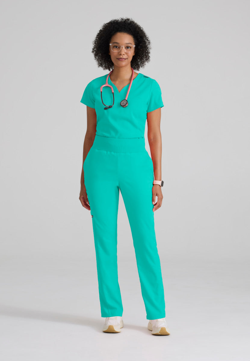 Grey's Anatomy - Haut Capri rentré dans une blouse