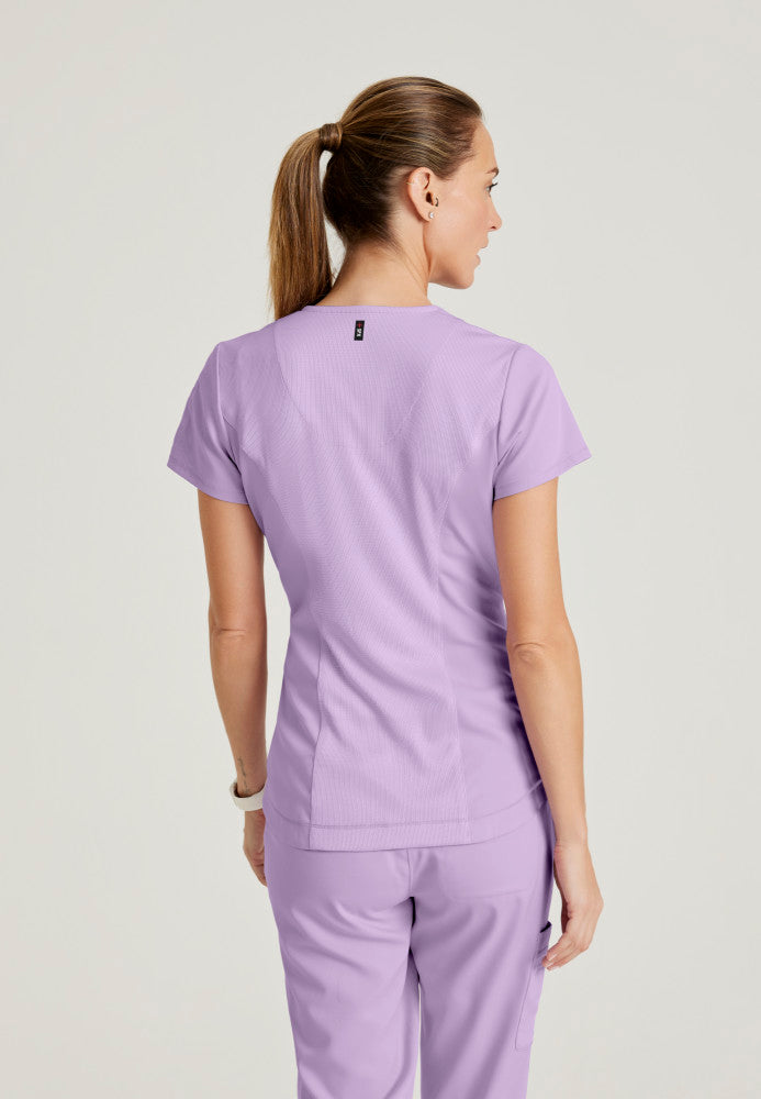 Grey's Anatomy - Capri Tuck In Scrub Top Women's Scrub Top Grey's Anatomy Spandex Stretch   