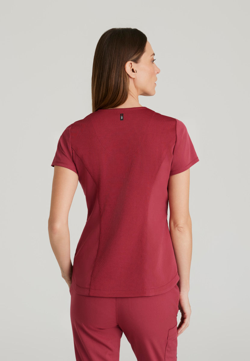 Capri 2-Pocket Hourglass V-Neck Scrub Top Women's Scrub Top Grey's Anatomy by Barco