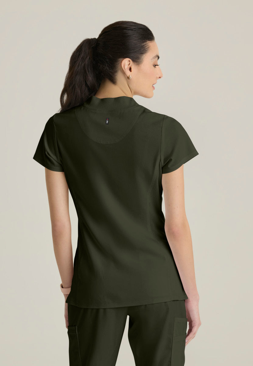 Kristi Zip Front Scrub Top