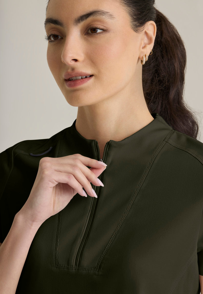 Kristi Zip Front Scrub Top