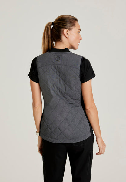 Cristina 2-Pocket Quilted Scrub Vest Women's Scrub Vest Grey's Anatomy