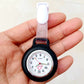 Clip On Analog Nurse Watch Clip Watch Lasalle Uniform Black  