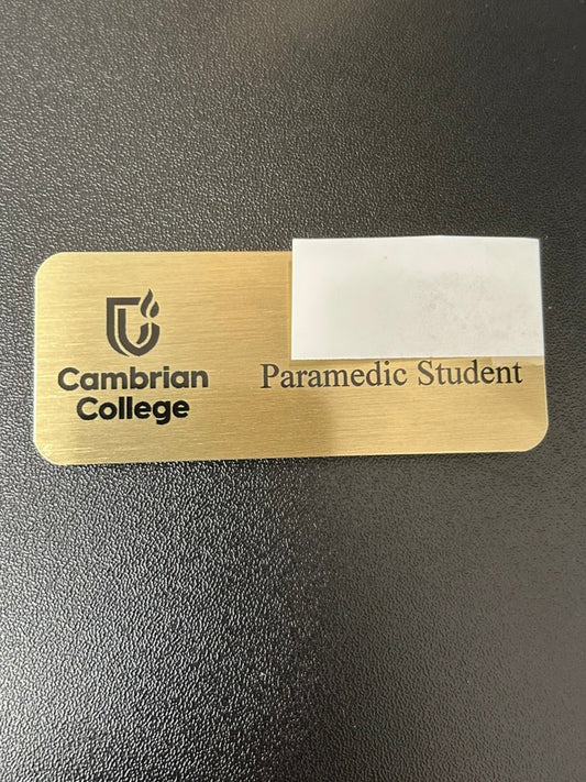 Cambrian College Paramedic Name Tag Name Tag Lasalle Uniform