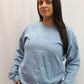 NURSE Cursive Crewneck Sweatshirt Crewneck Sweatshirt Lasalle Uniform Ceil Blue XS 