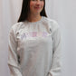 NURSE Crewneck Sweatshirt Crewneck Sweatshirt Lasalle Uniform Ash with Purple Pink Font XS 