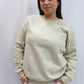 NURSE Crewneck Sweatshirt Crewneck Sweatshirt Lasalle Uniform Sand with White Font XS 