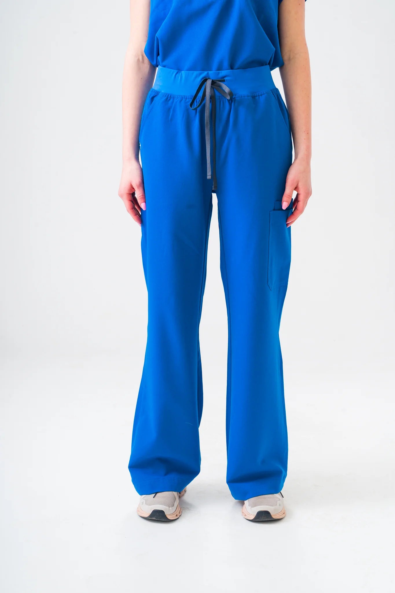 ACE High-Waisted Wide Leg Scrub Pants
