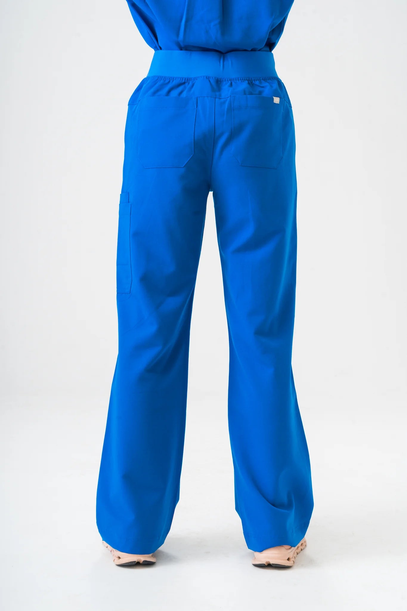 ACE High-Waisted Wide Leg Scrub Pants
