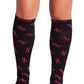 Cherokee Infinity - Knee High Compression Socks 15-20 mmHg Women's Compression Socks Cherokee Legwear Metallic Pink Ribbon  