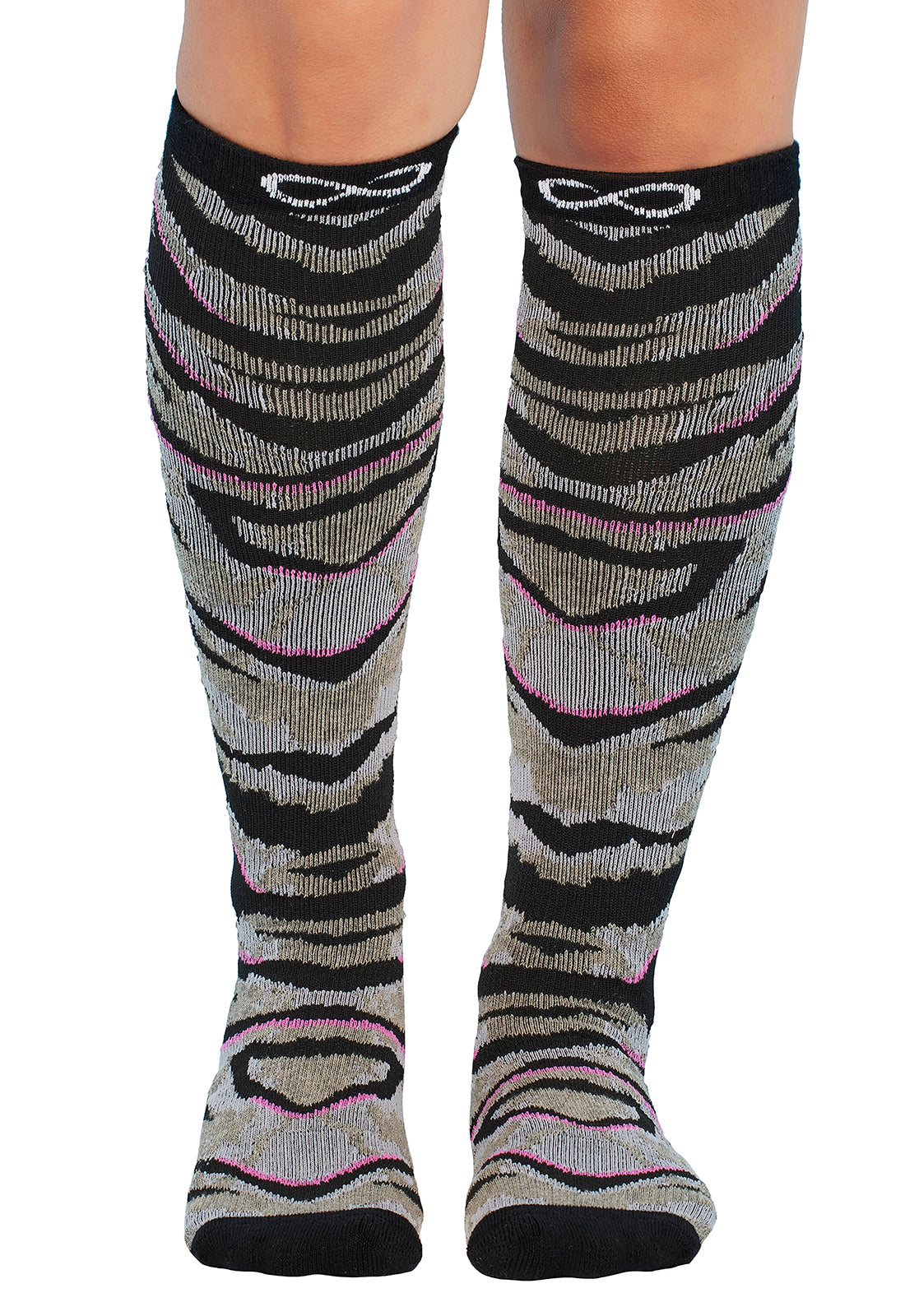Cherokee Infinity - Knee High Compression Socks 15-20 mmHg Women's Compression Socks Cherokee Legwear Wild About Tie Dye  