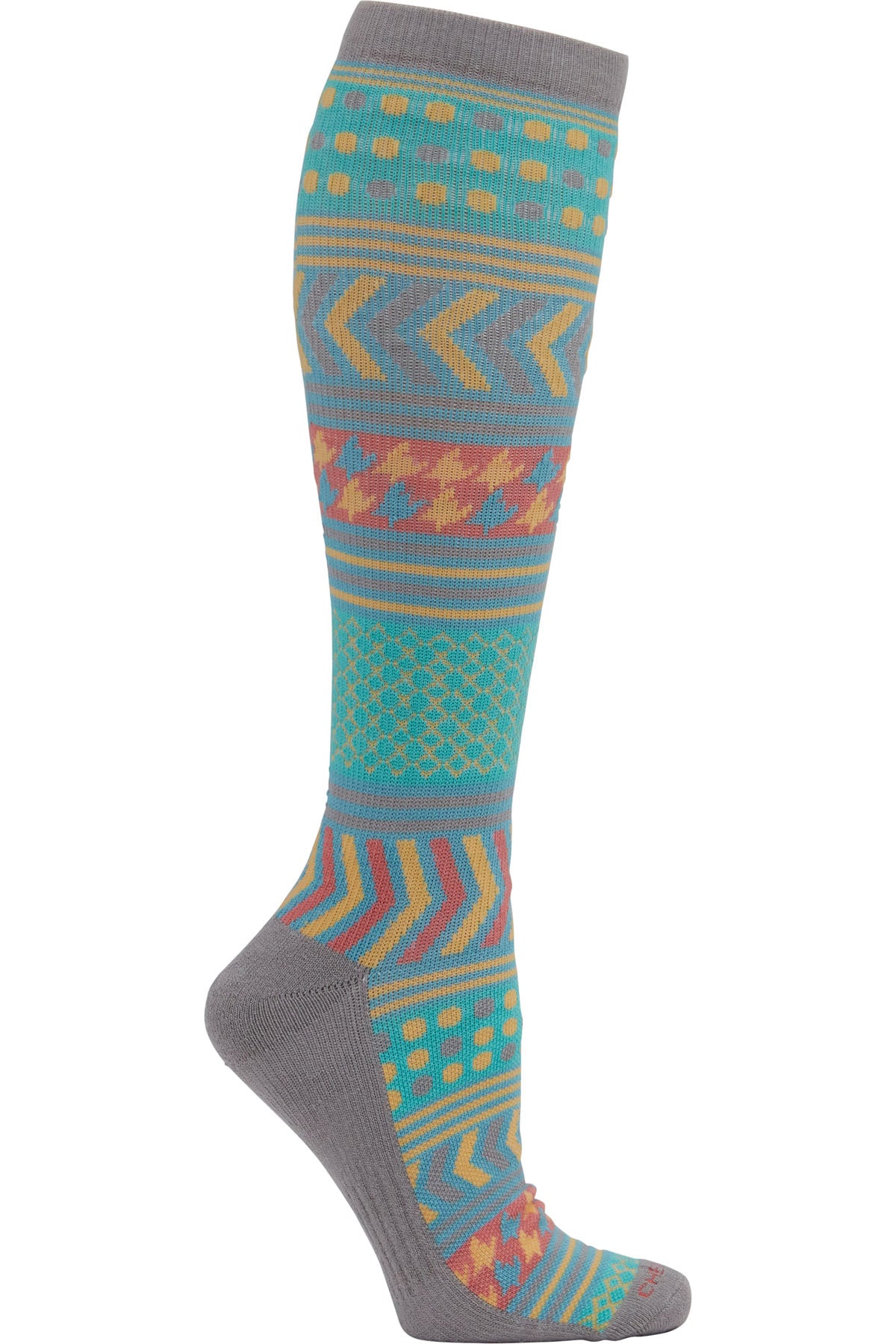 Knee High 15-20 mmHg Compression Socks Women's Compression Socks Cherokee Legwear Tranquil S/M 