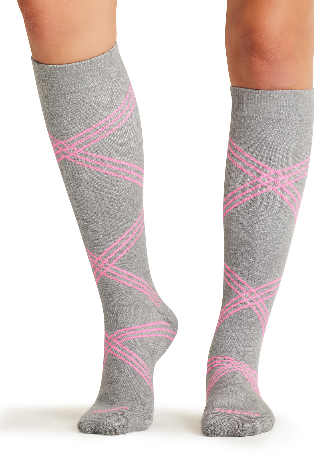 Twisted Shocking Pink - Compression Socks 15–20 mmHg Women's Compression Socks Cherokee Legwear S/M