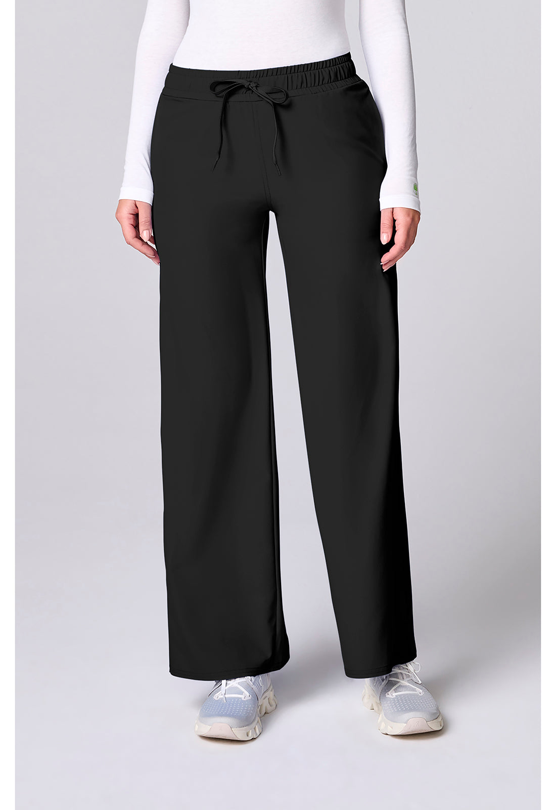 Insight Wide Leg Pintuck Scrub Pant